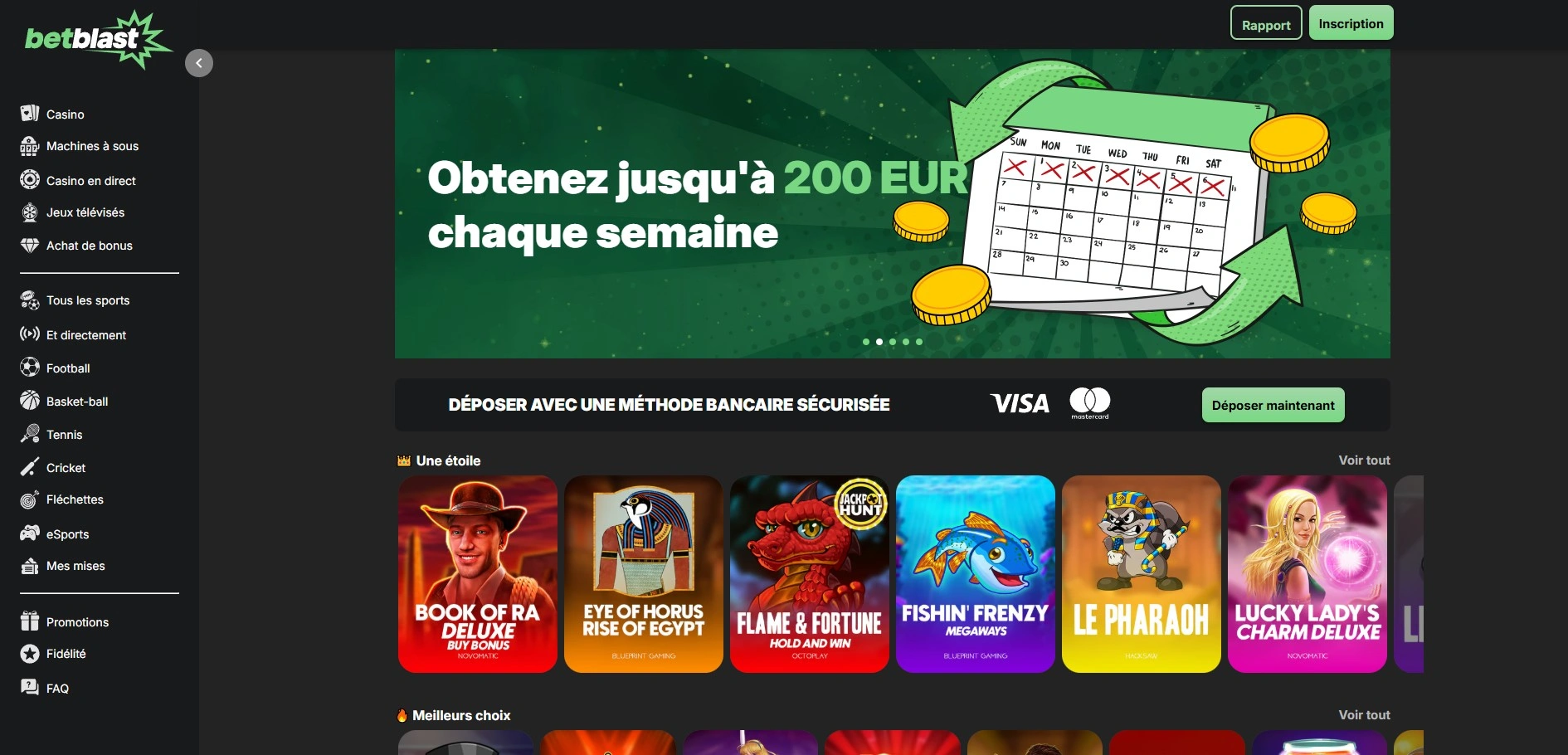 Présentation complète de Betblast Casino et de ses options incontournables