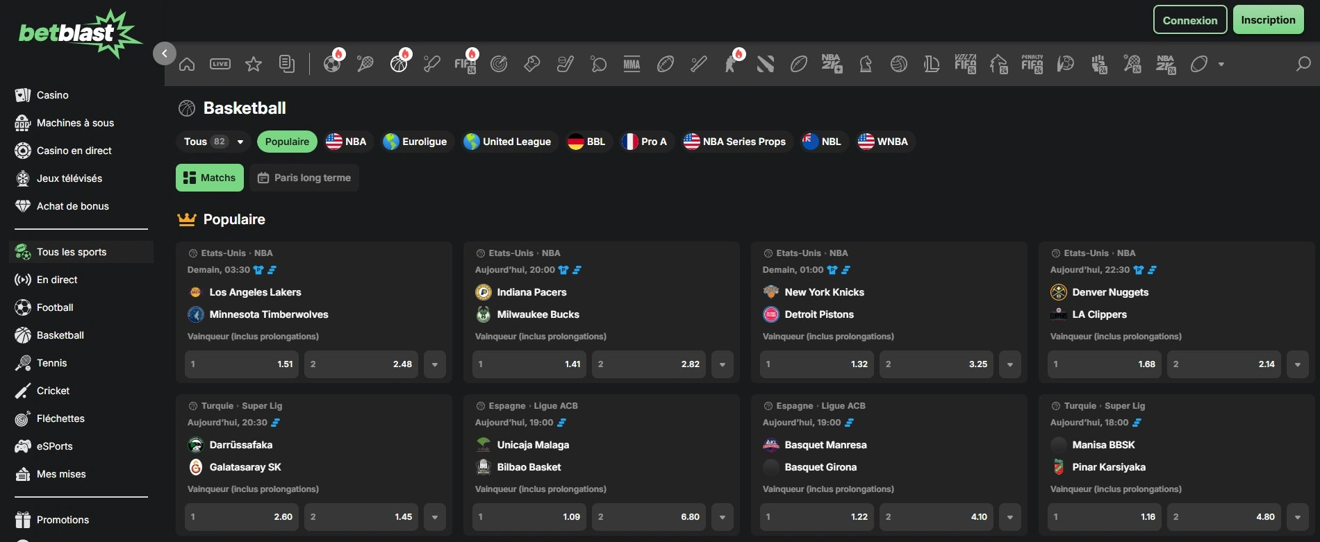 Pariez facilement sur les sports virtuels chez Betblast